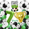 Fussball Deko Geburtstag Kinder 7 jahre, Fußball 7. Geburtstag Deko, Kindergeburtstag Deko Fussball, 7. Geburtstagsdeko Fußball, Geburtstagsdeko Junge 7 Jahr für Kinder Jungen Geburtstagsfeier