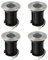 URing Spot Exterieur encastrable au sol pour GU10, IP67 étanche LED Spot Terrasse Extérieur Spot de sol rond et praticable pour l’extérieur, 230V lampe de sol ronde pour Pelouse, Cour, Ø11x12cm