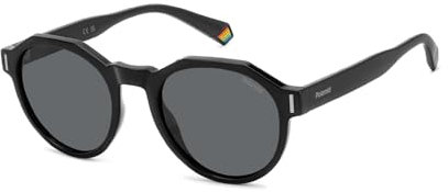 Polaroid Unisex Sonnenbrille PLD 6207/S 807 52/21/145, Erwachsene Sunglasses, 807/M9 Black, 52