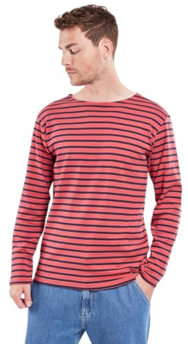 Armor Lux Men's Houat Heritage Sailor Sweater, Cardinal/Navy Deep, XXL