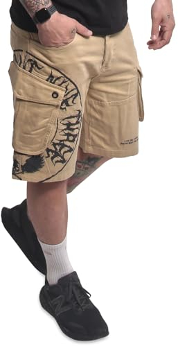 Yakuza Herren Tweak Cargo Shorts, Warm Sand, 34W