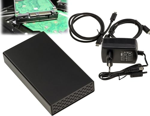 KALEA-INFORMATIQUE Caja metálica para Disco SAS USB3.2 Gen 2x1 10G Link Fuente de alimentación 12V 2A Soporte 18TB - USB Serial Attached SCSI SAS HDD Dock