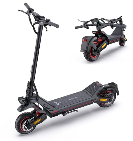 ENGWE Monopattino Elettrico Pieghevole con Batteria da 52 V 22.5 Ah, NFC e Bluetooth, Navigazione Intelligente, Autonomia 100 km, Freni Idraulici, Sistema di Sospensioni Fuoristrada, Y1000 (Nero)