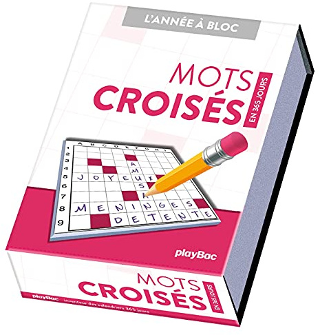 Calendrier Mots croisés en 365 jours - Année à bloc