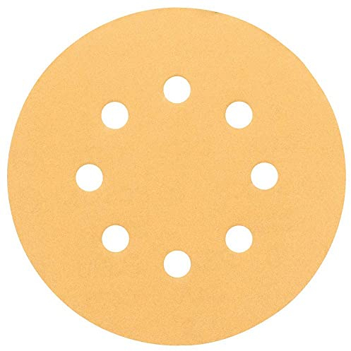 Bosch Professional Schleifblatt für Exzenterschleifer Holz und Farbe (50 Stück, Ø 125 mm, Körnung 240, C470), Blau