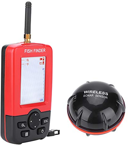 Fischfinder 100M Wireless Sonar Sensor Fishfinder Fische Echo Echolot mit LCD-Anzeige für Angeln
