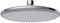WENKO Wasserspar Regenduschkopf Watersaving, Kopfbrause mit Wasserspar-System, ABS, Chrom/Grau, rund, Ø 22,5 cm