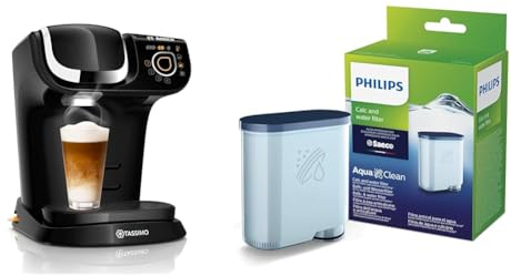 Bosch Hausgeräte Tassimo My Way 2 Kapselmaschine TAS6502 Kaffeemaschine & Philips AquaClean Kalk- und Wasserfilter für Espressomaschine, Kein Entkalken bis 5000 Tassen, Einzelpack