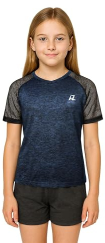 A2Z 4 Kids Girls Raglan Short Sleeve - T Shirt 561 Navy 9-10