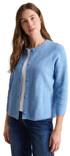 CECIL Damen B253926 Kurzer Cardigan, Light Blue Melange, L EU