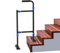 Nelyrho Canne d'escalier en aluminium pour personnes âgées souffrant de genoux douloureux, canne d'escalier avec base élargie, hauteur réglable, convient pour les marches de différentes hauteurs et