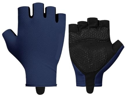 WMAMBZNDHP Guantes de Ciclismo Medio Dedo for Hombre y Mujer, Verano, for Deportes montaña, Accesorios(Blue,XXL-EU)