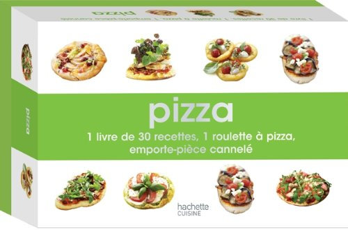 Pizza: 1 livre de recettes, 1 roulette à pizza, 1 emporte-pièce cannelé