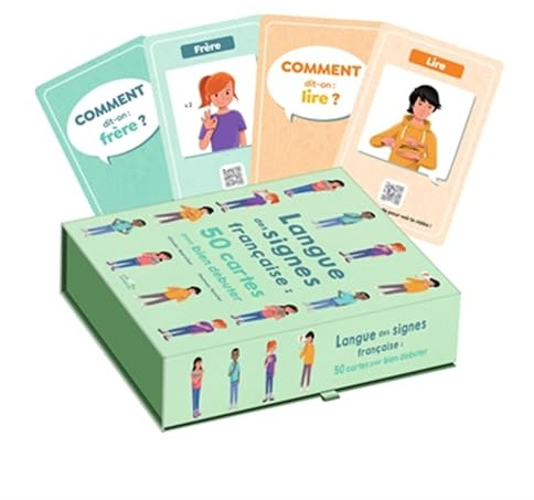 Langue des signes française : 50 cartes pour bien débuter: Une première découverte à la LSF dès 7 ans