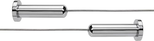 Croydex AD107041 Wireline Cable with 12 Shower Curtain Clips, 3000mm