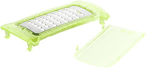 Genius Nicer Dicer Plus Reib-Einsatz Reibe grob inkl. Schutzabdeckung Zubehör Ersatzteile - kompatibel mit Nicer Dicer Plus - Käsereibe & Gemüsereibe für Käse, Schokolade, Obst
