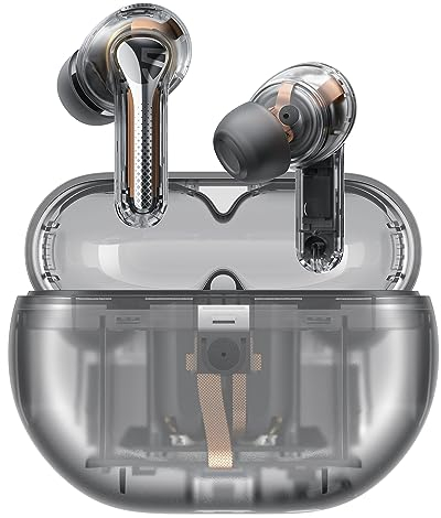 SoundPEATS Capsule3 Pro Auriculares Inalámbricos, Auriculares Bluetooth de Hi-Res Audio con LDAC, Auriculares Híbridos con Cancelación Activa de Ruido, 6-Mic para Llamadas, Modo de Juego, Total 52 H