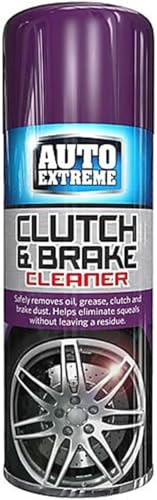 MIXEL Clutch & Brake Cleaner, Fast-Drying, Effectively Removes Dirt, Grease, Oil, Brake Dust, Ideal For Mechanic Use Or DIY Repairs, Quick And Easy Application, 400ml, (1 Pcs)