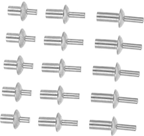 Alipis 130pezzi Rivetti Testa Rotonda in Alluminio Rivetti Ciechi Percussione Con Anima Per Macchinari Per Applicazioni Industriali