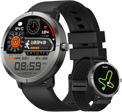 DREMAC Reloj Inteligente Hombre Mujer con GPS, 10 Días Batería/1,35 Pantalla Amoled, Aluminio,170 Modos Deportivos,5 ATM Fitness Tracker con Frecuencia Cardíaca, SpO2,Sueño para iOS Android