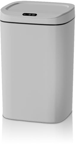 JINMGCN Automatic Motion Sensor Trash Can with Lid, 4.2 Gallon Touchless Smart Garbage Bin, Hands-Free Opening by Wave, Kick or Knee, USB Rechargeable, for Kitchen, Bathroom, Office, Bedroom