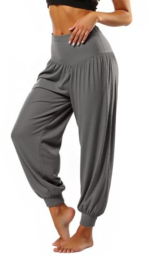 Neteson Pantalones Harén Mujer Pantalones Harem Yoga Pilates Pants Modal Harem Pantalón Holgados Verano Largos