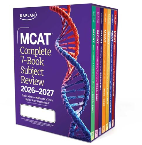 MCAT Complete 7-Book Subject Review 2026-2027, Set Includes Books, Online Prep, 3 Practice Tests: Set Includes Complete 7-book, Online Prep, 3 Practice Tests (Kaplan Test Prep)