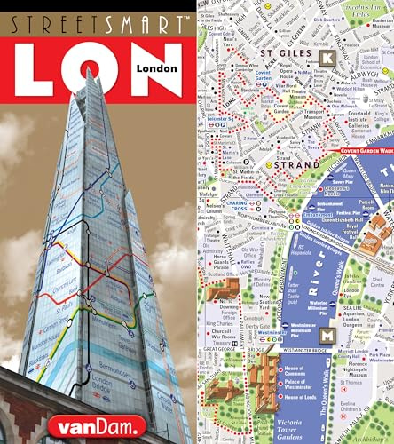 StreetSmart® London Map by VanDam - City Center Street Map of London, England - Laminated folding pocket size city travel and Tube map with all museums, attractions, hotels and sights plus seven walking tours. 2026 Edition