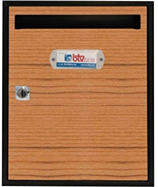 Btv BUZON INTERIOR BTV VERTICAL TEIDE ACERO SAPELI 300X240X80MM 15823