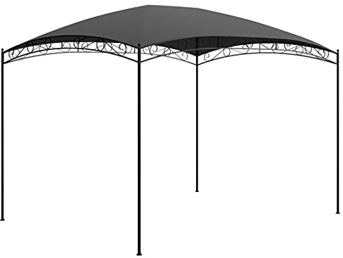 vidaXL Pavillon Gartenzelt Partyzelt Sonnenschutz Festzelt Pergola Überdachung Gartenpavillon Bierzelt Terrasse 3x4x2,65m Anthrazit 180g/m²