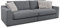 CAVADORE Big Sofa Fiona / Megasofa in Cord mit tiefen Sitzflächen und weicher Polsterung / Cordsofa / 276 x 90 x 109 / Cordstoff Grau