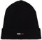 Tommy Jeans Damen Tjw Elongated Flag Aw0aw16777 Beanie-Mütze, Schwarz, Einheitsgröße EU