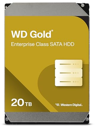 WD Gold WD203KRYZ - Festplatte - Enterprise - 20TB - intern - 3,5 (8,9 cm) - SATA 6Gb/s - 7200 rpm - Puffer: 512MB (WD203KRYZ)