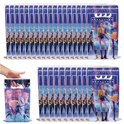 Renwlly 40 sacchetti regalo Demon Hunters – Kop Style decorazione di compleanno e regalini, anime Merch confezione regalo per compleanno e feste (C)