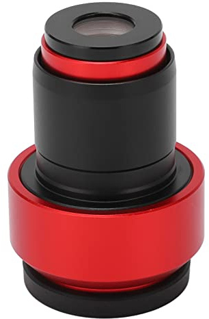 FTVOGUE Microscopio Ocular de 30 Mm Pieza Ocular Gran Angular WF20X Lente óptica de 12 Puntos Oculares Altos Campo de Visión de 12 Mm Interfaz Estándar de 30 para Observación de Microscopía y (Rojo)