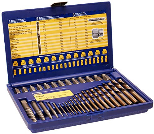 35 Piece Master Screw Extractor Set With Cobalt Bits