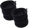 JOGVELO Fleece Neck Warmer 3 in1 Neck Warmer Scarf for Men Women, Suitable for Ski Motorbike Cycling Camping Hiking Golf, Black*2