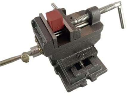 Cross Slide Workshop Bench Vice Clamp, Heavy Duty Table Clamp Vice 4 Inch Table Workbench Vice Milling Vise for Milling Machine, Drill Press and Machinery Maintenance, Engineer Table Bench Vice Clamp