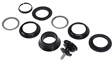 CNC 28,6 mm Straight Tube Gabel Steuersatz, Fahrradsteuersatz mit 28,6 mm gerader Gabel Hochfest Leicht Stabil für Radfahren