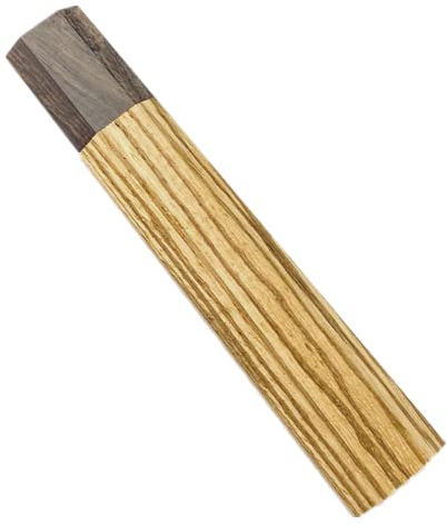 Aibote japansk åttakantigt knivhandtag zebra trähandtag material kniv tillverkning gör-det-själv verktyg för kök kock fiskfilékniv utomhusknivar