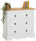 IDIMEX Kommode Tequila, schönes Sideboard im Mexiko Stil, praktische Anrichte aus Kiefer in weiß/braun, Elegante Konsole mit 3 großen Schubladen