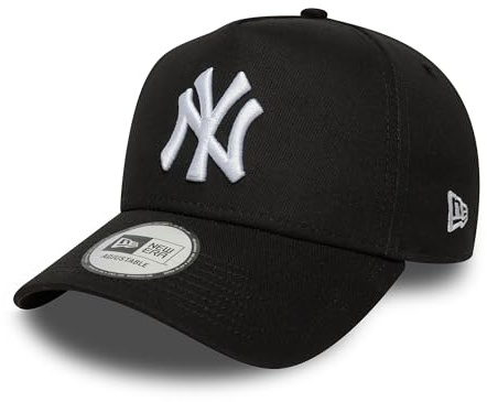 New Era League Essential EF Adjustable Cap NY Yankees Schwarz Weiß, Size:OneSize