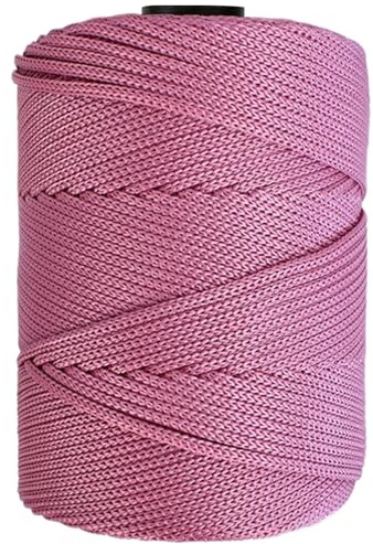 Maxee garn 4 mm x 200 m premium polyester makrame rep polypropylen garn för hantverk heminredning platsplatta axelväska handväska runner nappkedja 31 färg