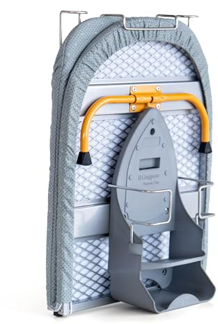 IlGruppone ASSE da Stiro Pieghevole da Tavolo – Compatto, Portatile e Salvaspazio, Perfetto per Casa e Viaggio - Giallo