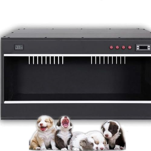 Incubatrice per Cuccioli, Incubatrice per Gattini,Scatola per Incubatrici per Animali Domestici,Grande Chioccia per Animali Domestici Con Riscaldamento,per Cuccioli,Tutte Creature 60*50*50cm-Black