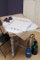 Vervaco Stickpackung Tischdecke Sticken Set Erwachsene Vorgedruckt Lavendel Stickdecken Vorgezeichnet Decke Sticken Stickpackung Plattstich 80 x 80 cm Stoff zum Sticken Kreatives Geschenk