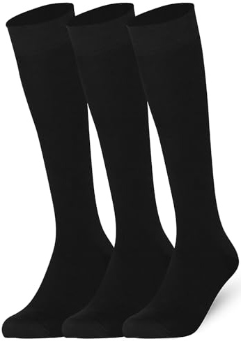 Mysocks 3 paires de chaussettes hautes au genou Noir