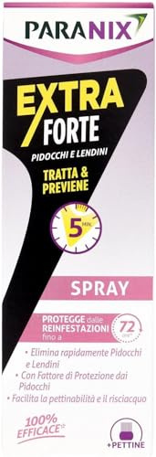 Paranix Spray extra fuerte Tratta & Previene piojos y vendines en 5 minutos, 100 milímetros