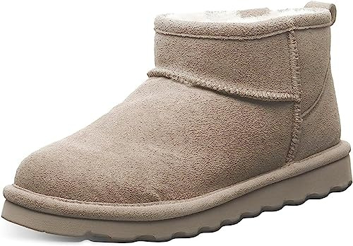 BEARPAW Bottes courtes pour femme, gris, 8