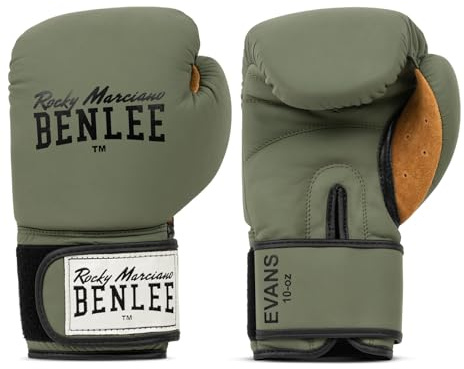 BENLEE Boxhandschuhe aus Leder Evans, Army Green, 16 oz
